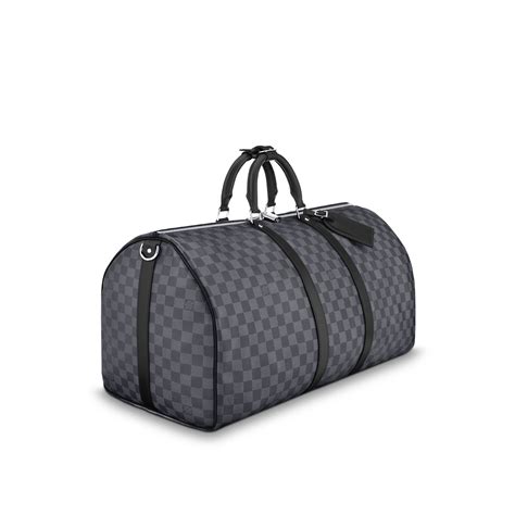 keepall 55 damier graphite
